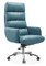 OEM PU Leather Swivel Office Modern Ergonomic Chair With Wheels 13.5KG